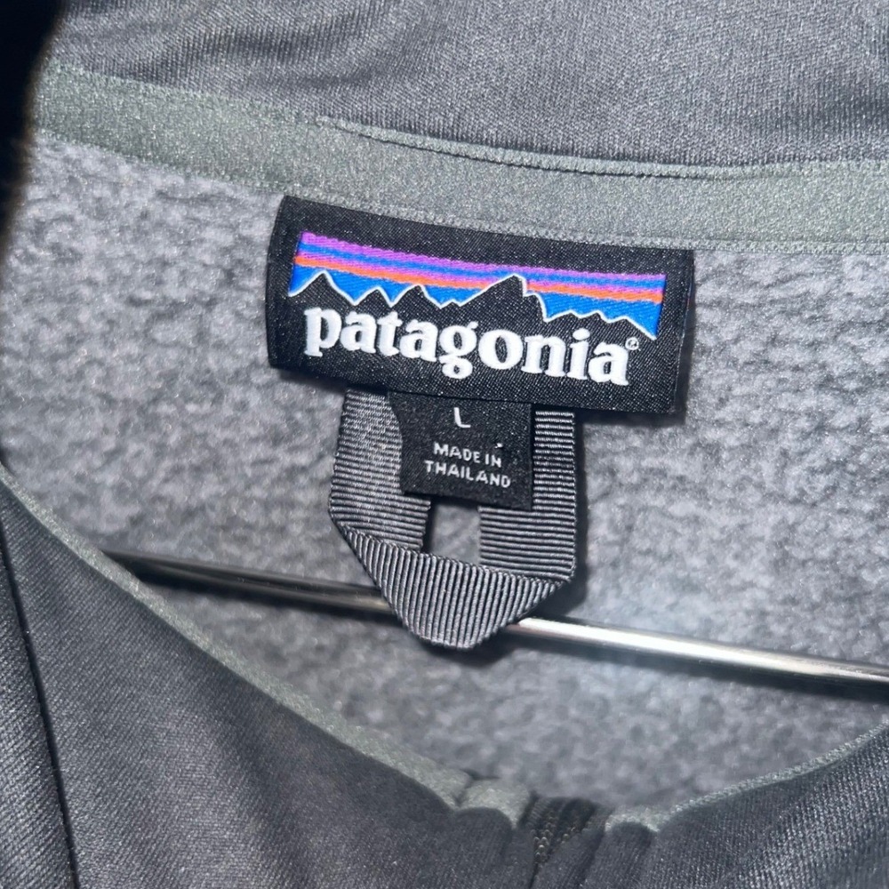 Patagonia Better Sweater 1/4 Zip Pullover L Gray Good Used Condition Fleece - Picture 10 of 11